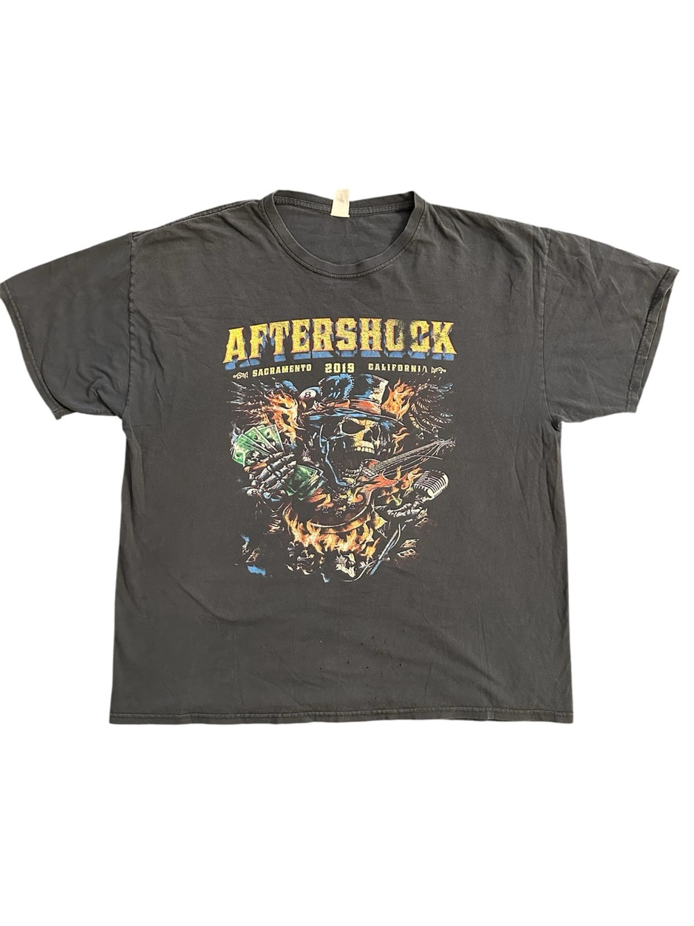 Aftershock Festival 2019 T Shirt Slipknot Tool Korn Blink-182 Lineup Black XL
